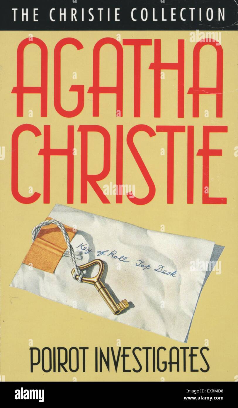 1980 UK Poirot Enquête sur la couverture du livre d'Agatha Christie Photo  Stock - Alamy