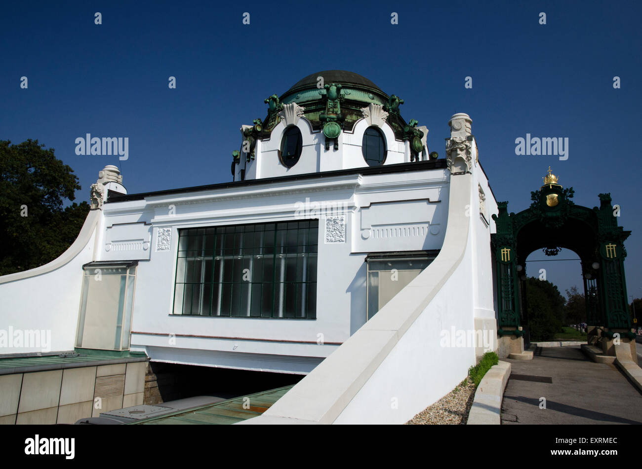 U4 hietzing u bahn kaiser pavilion Vienne Autriche Banque D'Images