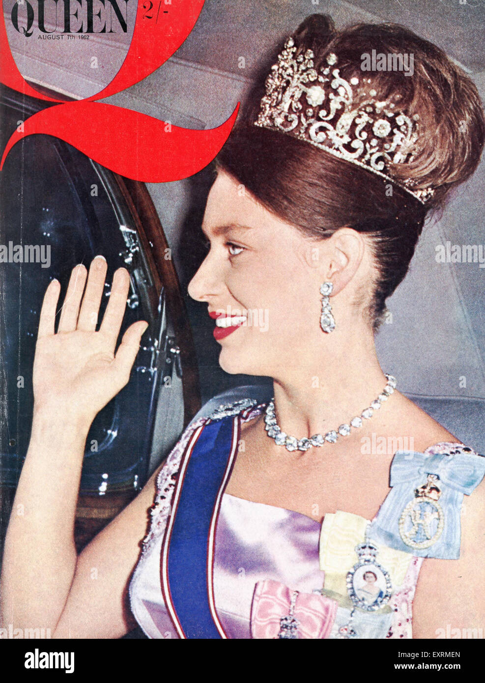1960 UK Magazine Queen couvrir Banque D'Images
