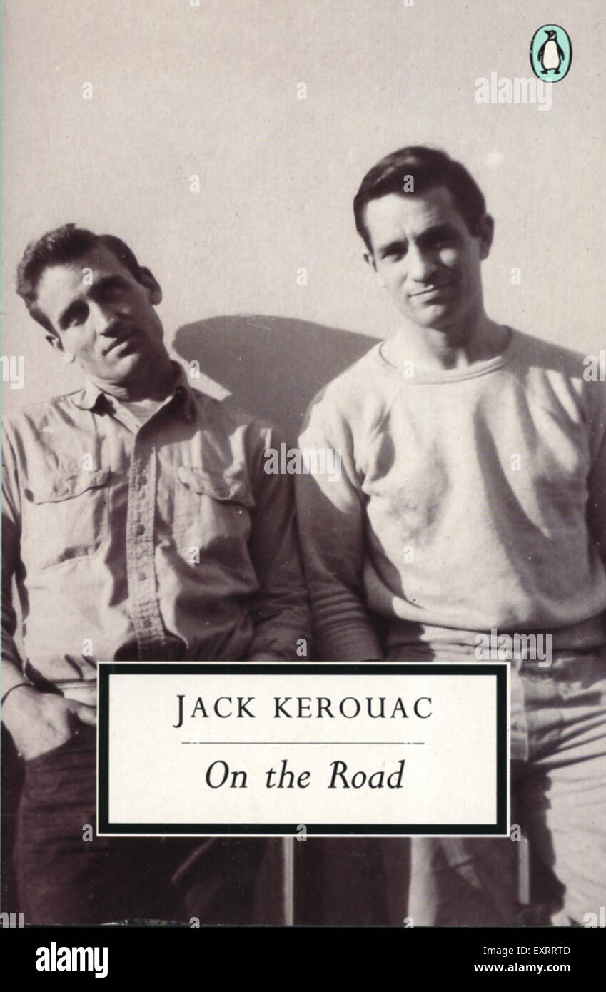 1990 UK Sur la route par Jack Kerouac Couverture de livre Banque D'Images