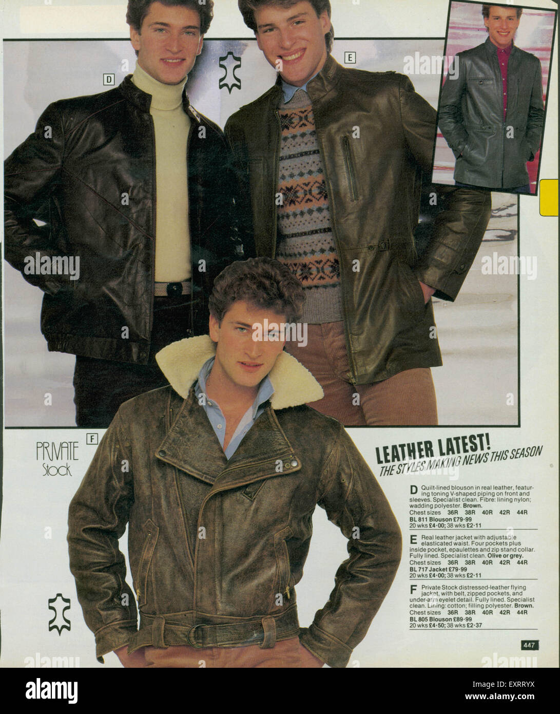 1980s uk mens fashion catalogue Banque de photographies et d'images à haute  résolution - Alamy