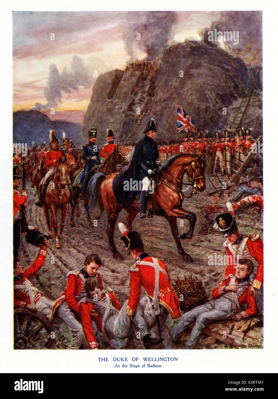 Années 1840 & Pre UK Le Duc de Wellington Plaque Livre Banque D'Images