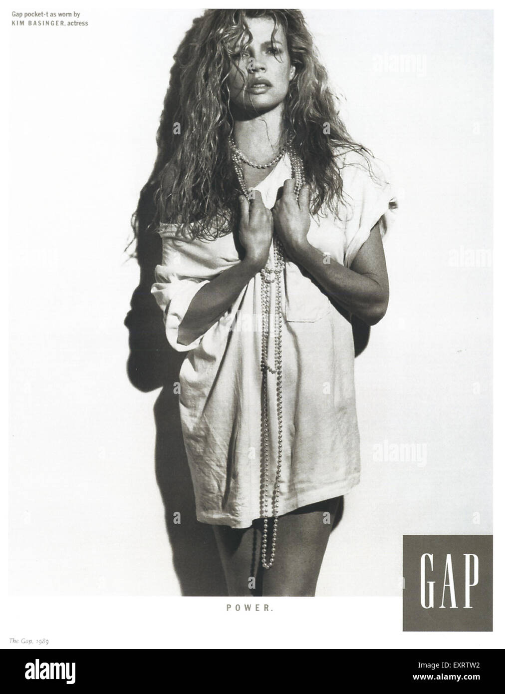 1980 USA Annonce Magazine Gap Banque D'Images