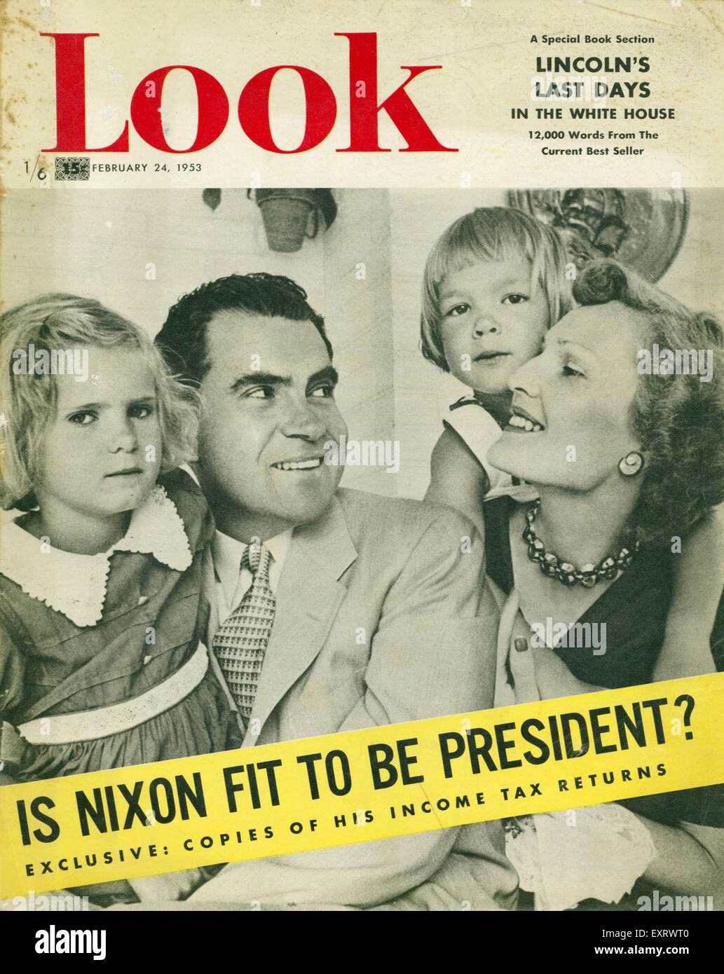 Années 1950, USA Regarder la couverture du magazine Banque D'Images