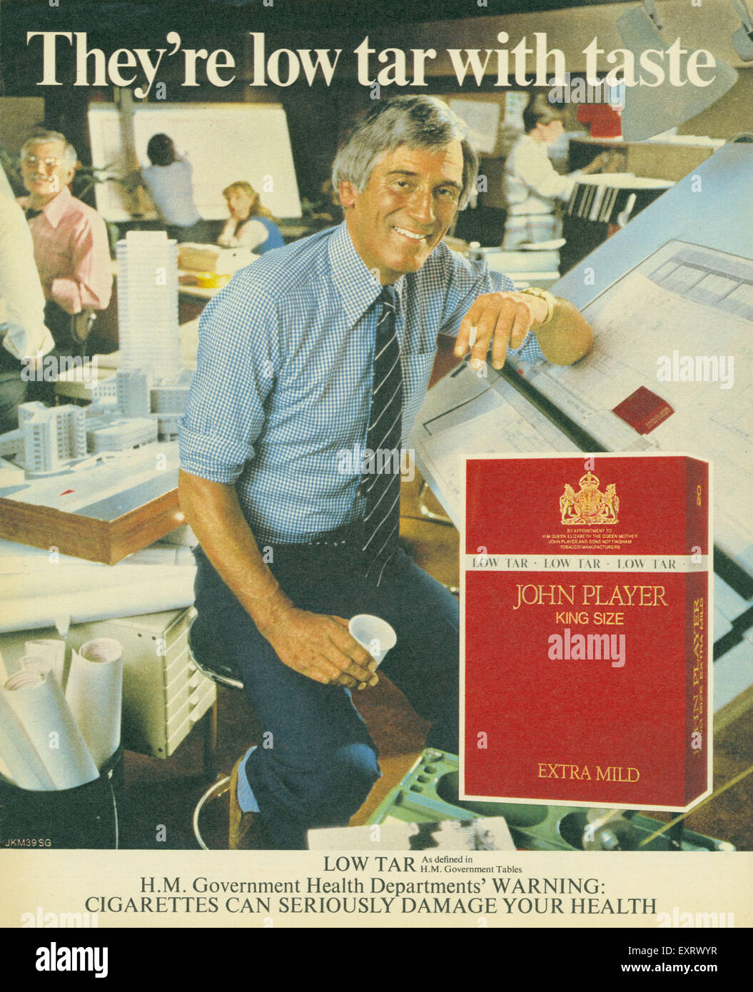 1980 UK Player's Magazine Advert Banque D'Images