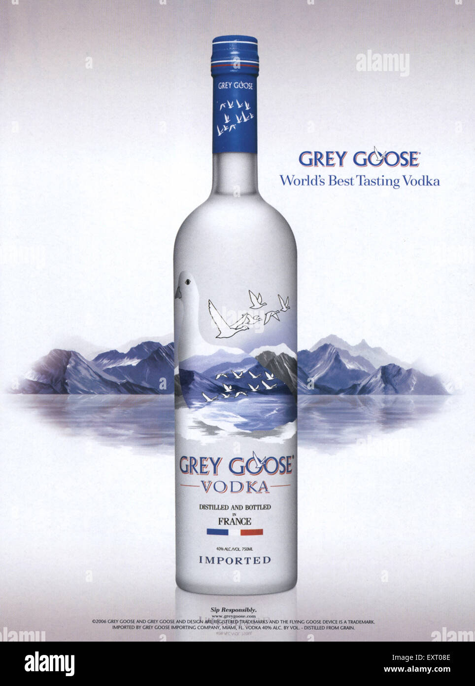 Années 2000, USA La vodka Grey Goose Annonce magazine Photo Stock - Alamy