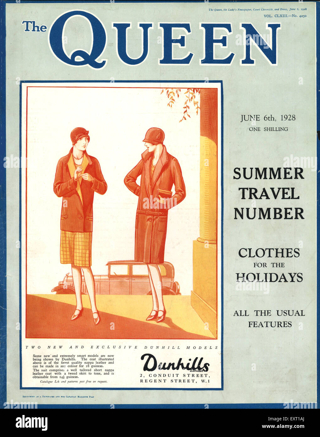 Années 1920, la couverture du magazine britannique Queen Banque D'Images