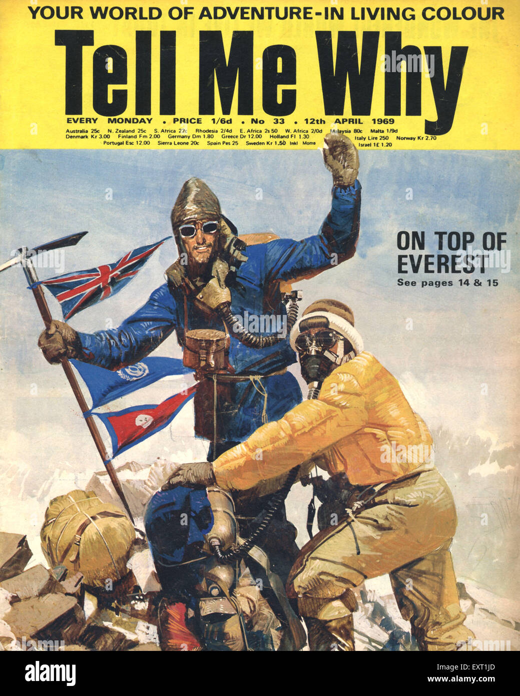 1960 UK me dire pourquoi la couverture du magazine Banque D'Images
