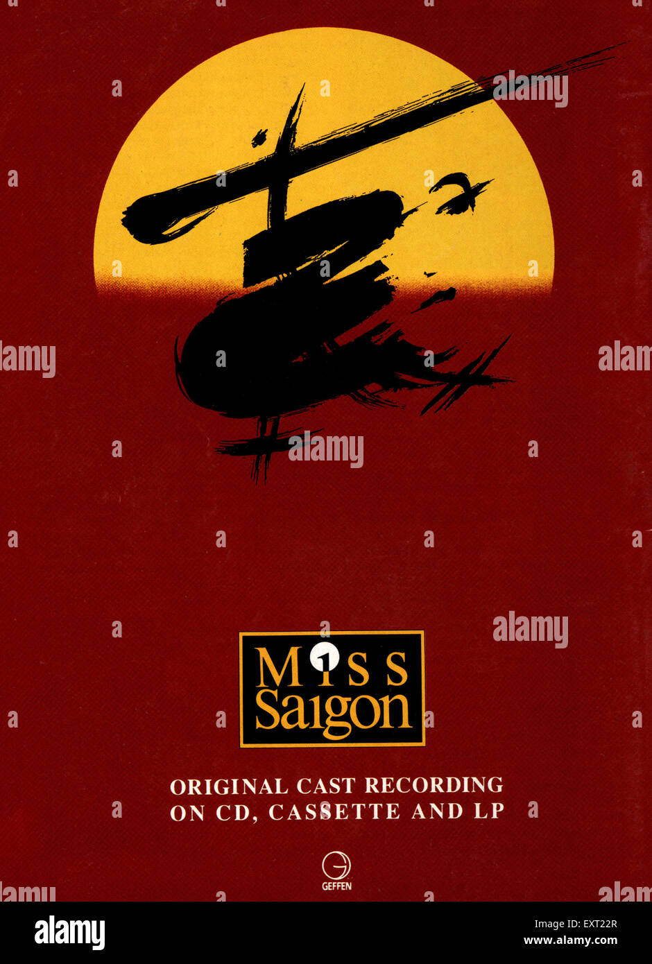 1980 UK Miss Saigon Poster Banque D'Images