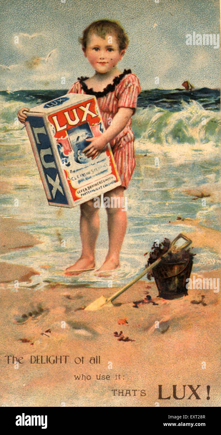 1890 UK Lux Annonce magazine Banque D'Images