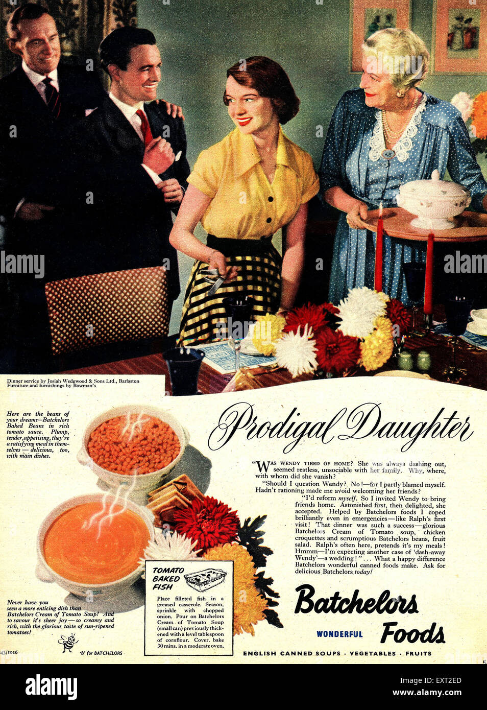 1950 UK Batchelors Banque D'Images
