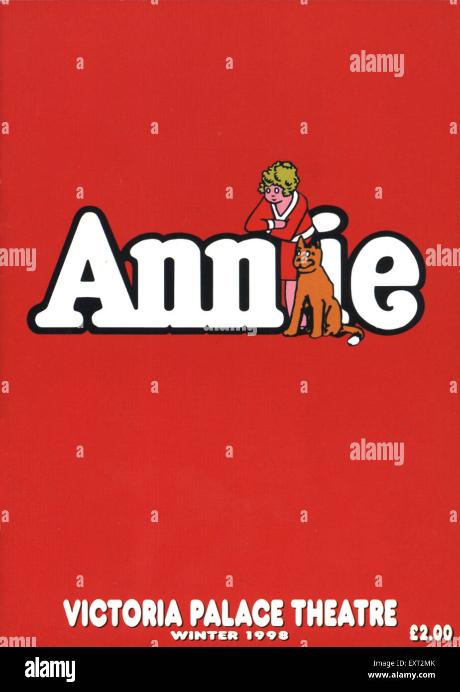 1990 UK Annie Poster Banque D'Images