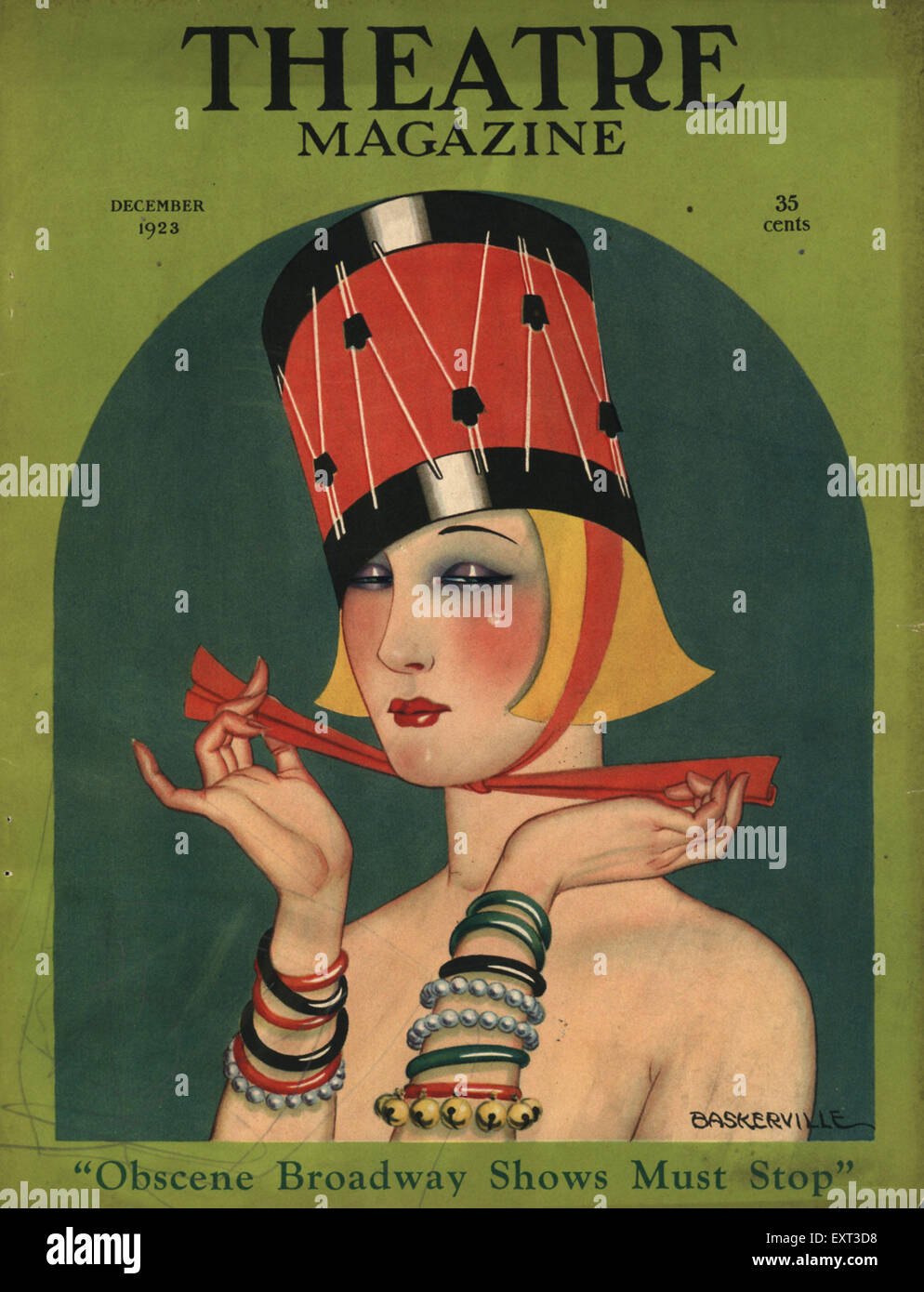 USA 1920 Couverture du magazine Théâtre Photo Stock - Alamy