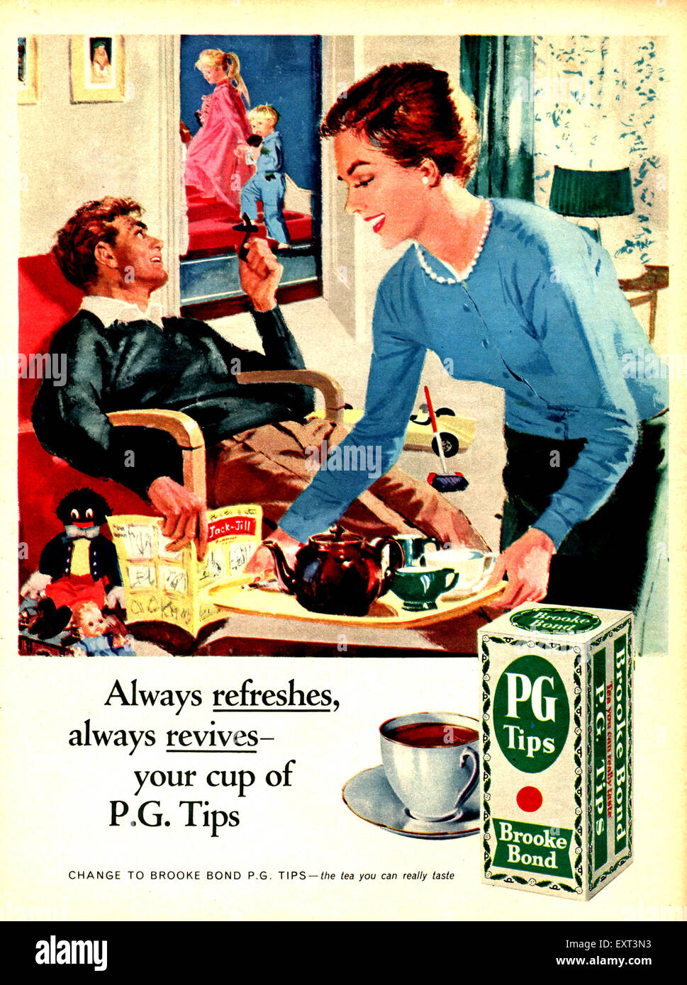 1960 UK PG Tips Magazine Advert Photo Stock - Alamy