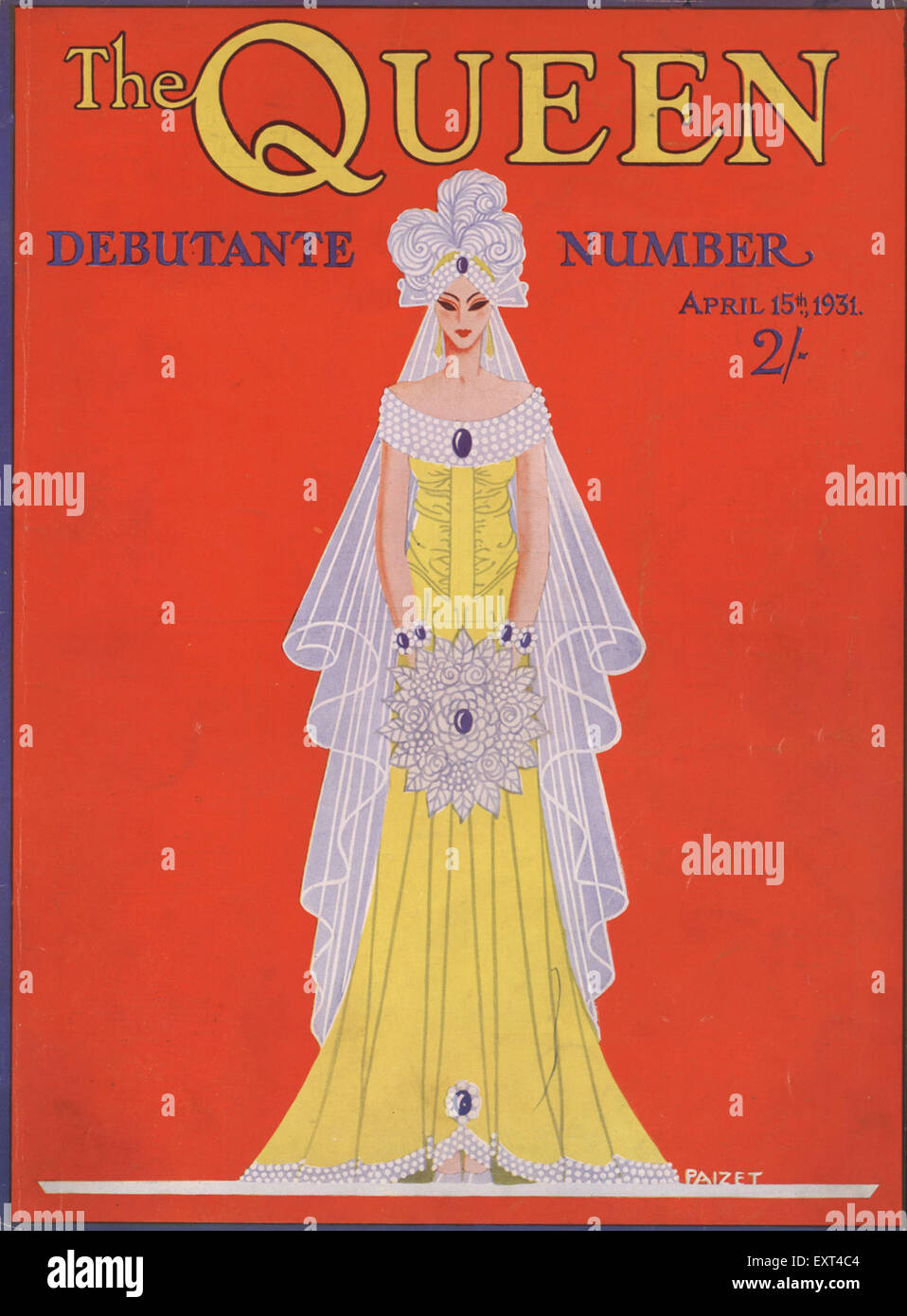 1930 La couverture du magazine britannique Queen Banque D'Images