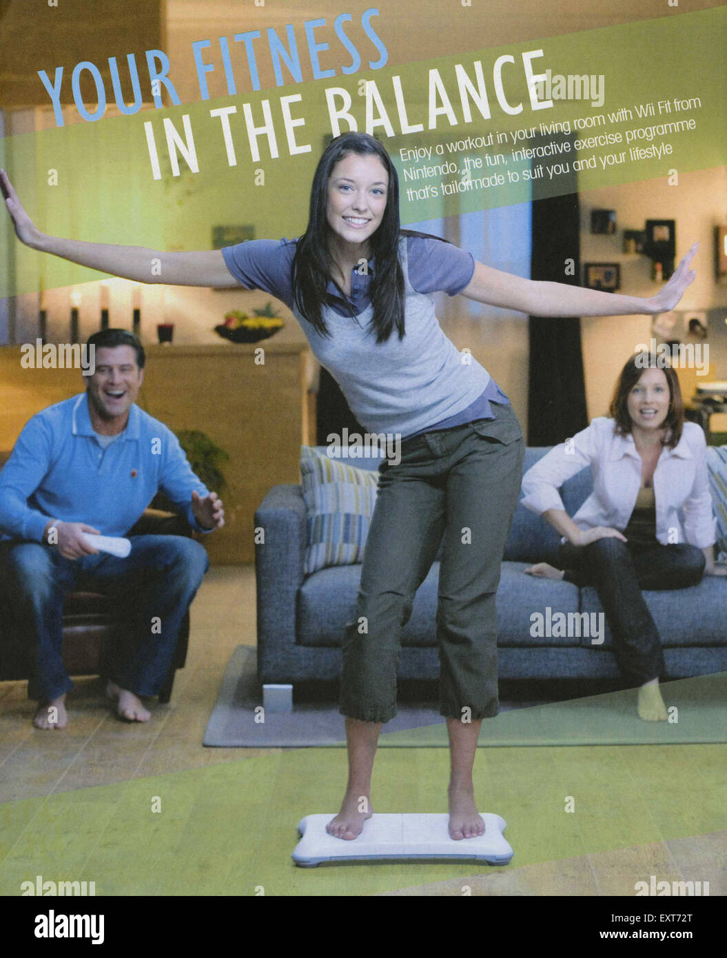 00s Uk Nintendo Wii Fit Annonce Magazine Photo Stock Alamy