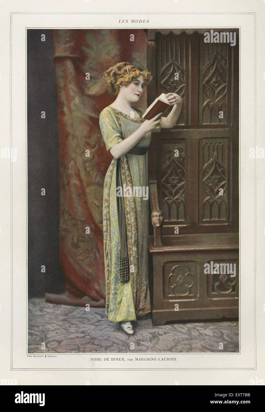 1910 France Les Modes Plaque Magazine Banque D'Images