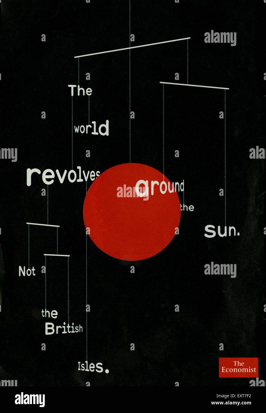 2000s UK Le magazine The Economist Annonce Banque D'Images