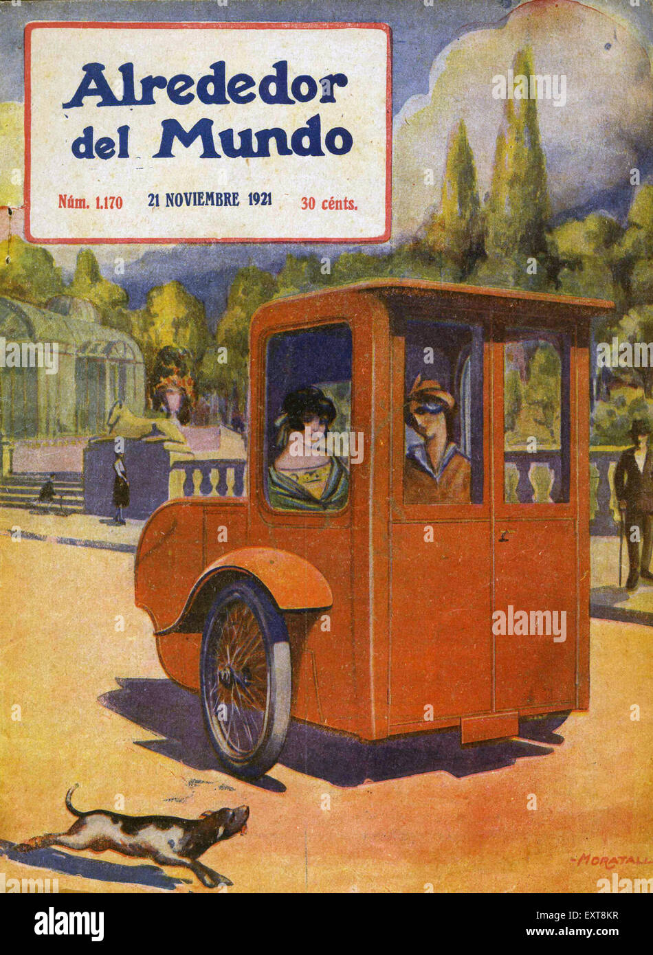 1920 Espagne alrededor del Mundo couverture de magazine Banque D'Images