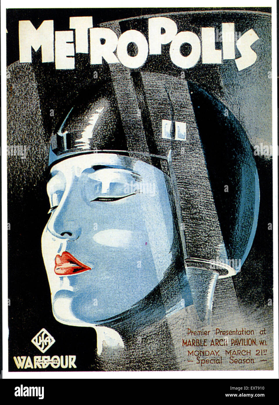 1920 USA affiche de film Metropolis Banque D'Images