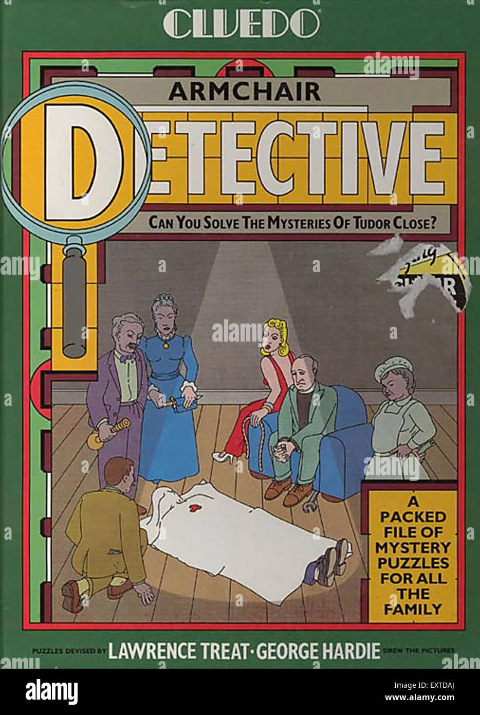 1950 UK Détective Fauteuil Couverture de livre Banque D'Images