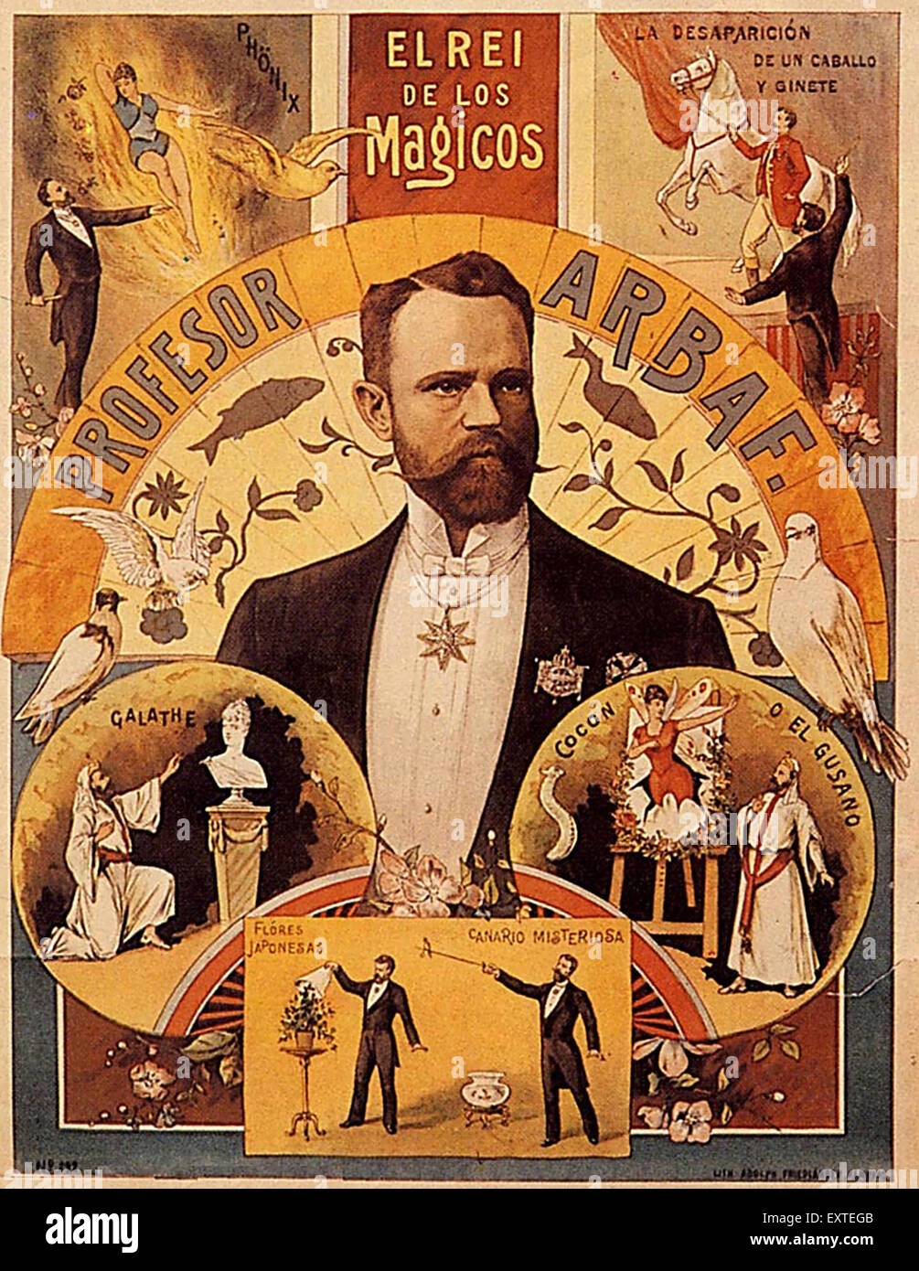 1920 Espagne Profesor Arbaf Poster Banque D'Images
