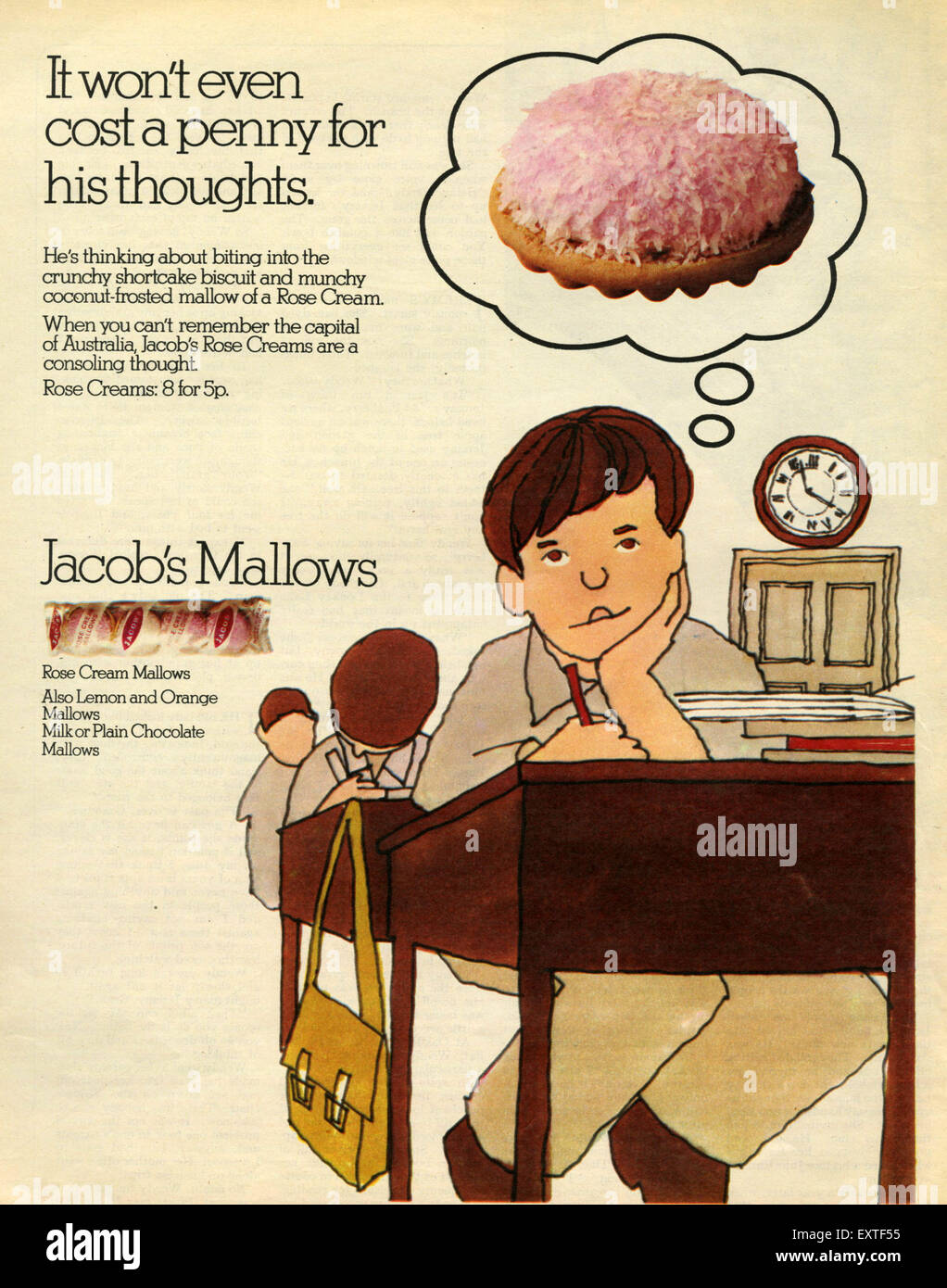 1960 UK Jacob's Magazine Advert Banque D'Images