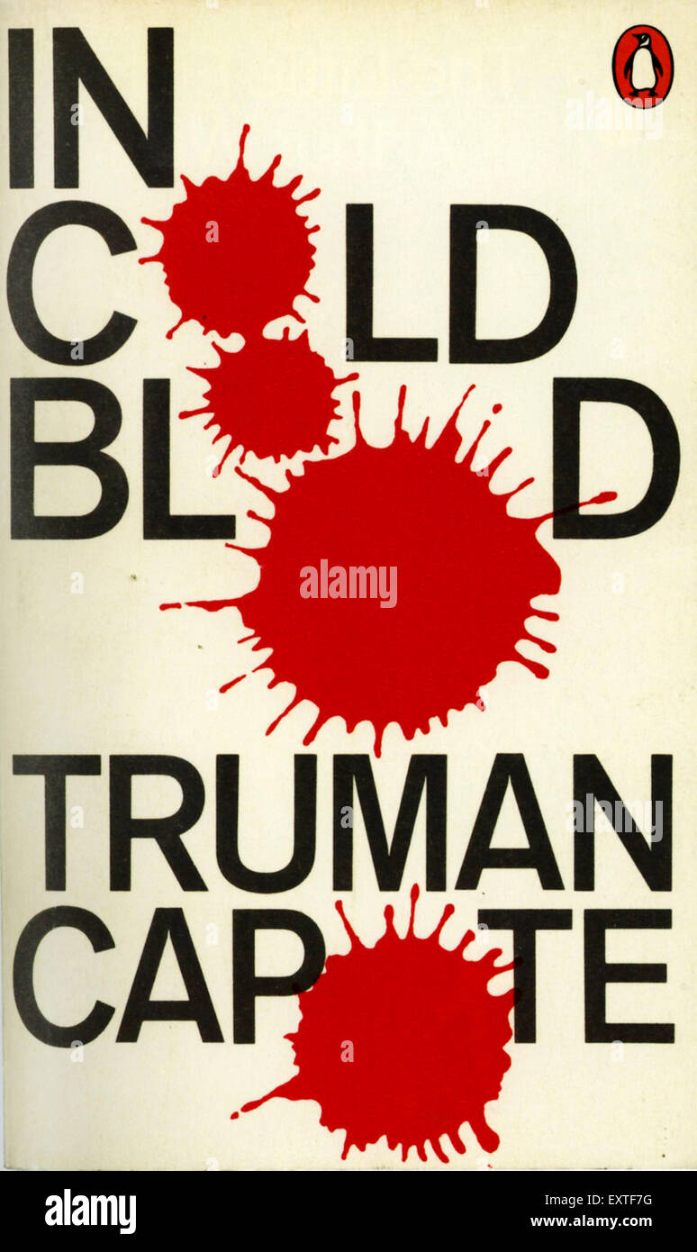 1970 UK en couverture du livre de sang froid Banque D'Images