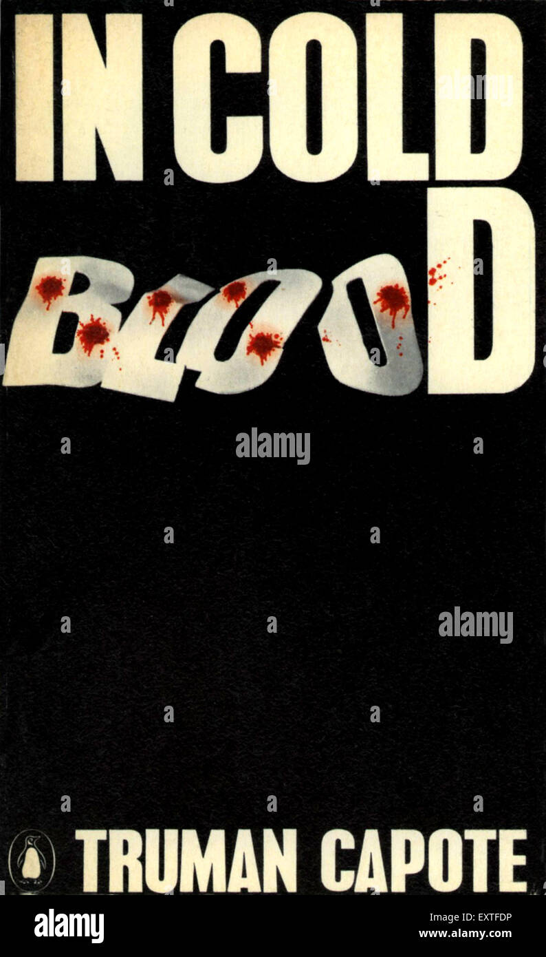 1960 UK en couverture du livre de sang froid Banque D'Images
