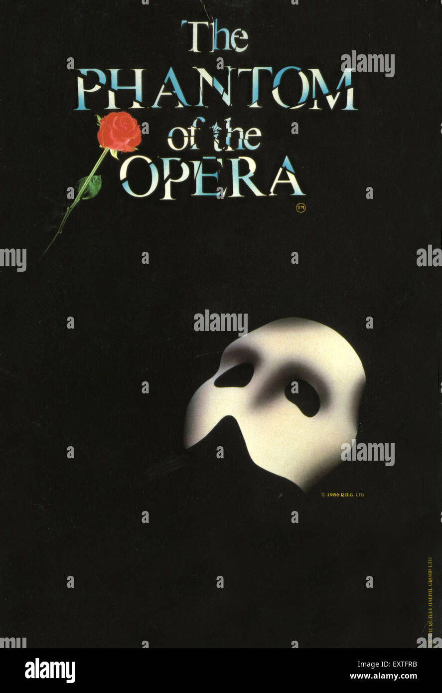 1980 UK Fantôme de l'Opéra Poster Banque D'Images