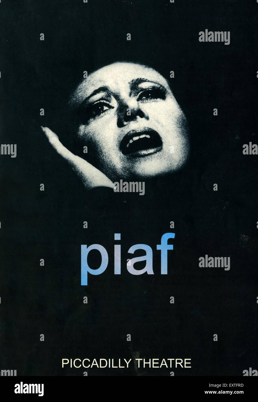 1990 UK Piaf Poster Banque D'Images