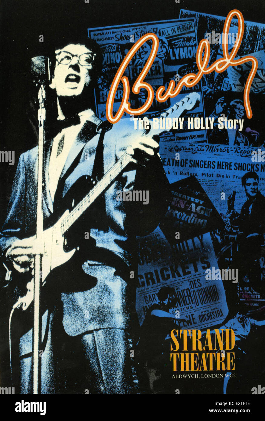 1990 UK Buddy Poster Banque D'Images