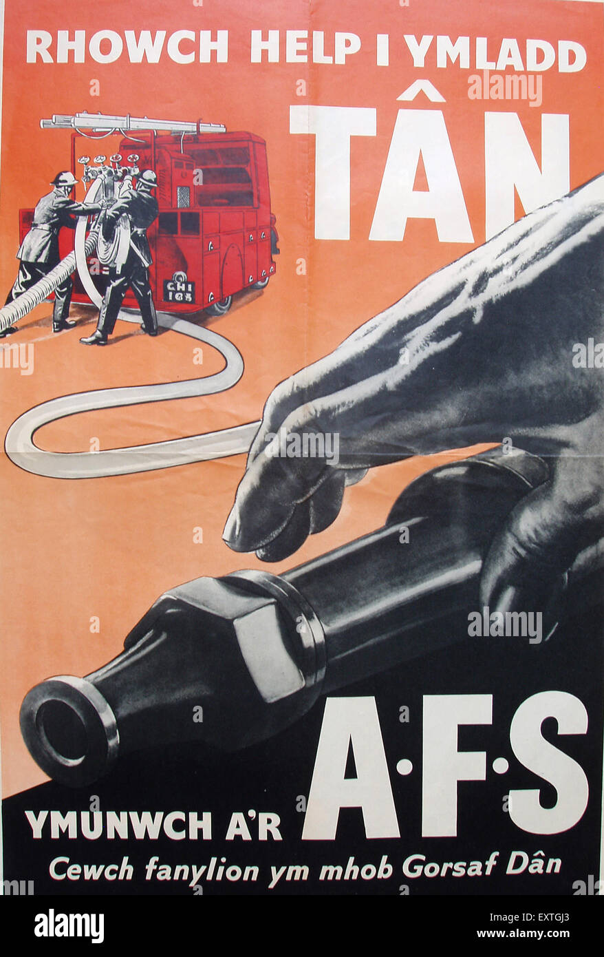 Galloise Affiche de la seconde guerre mondiale en langue galloise Banque de ...