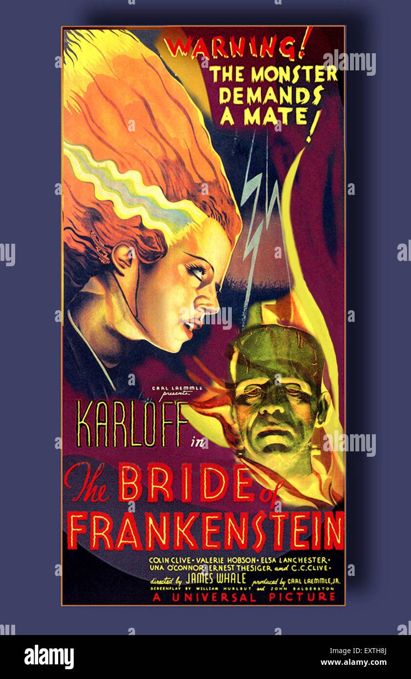 Boris karloff bride frankenstein 1935 Banque de photographies et d ...