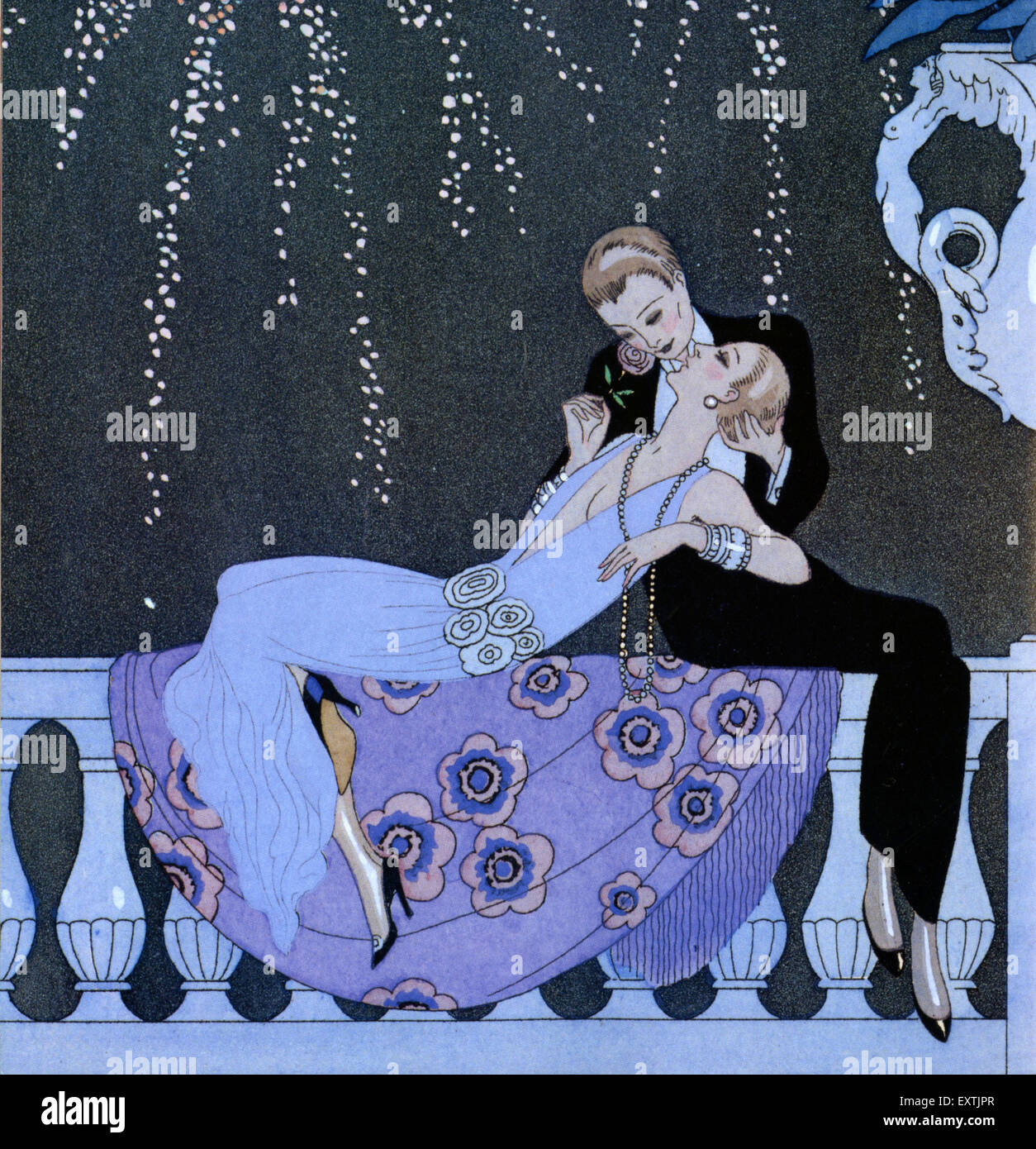 Années 20 Art Déco Plaque Livre France Banque D'Images