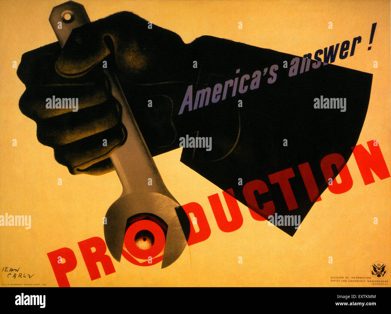Affiche des années 1940 Banque de photographies et d’images à haute ...