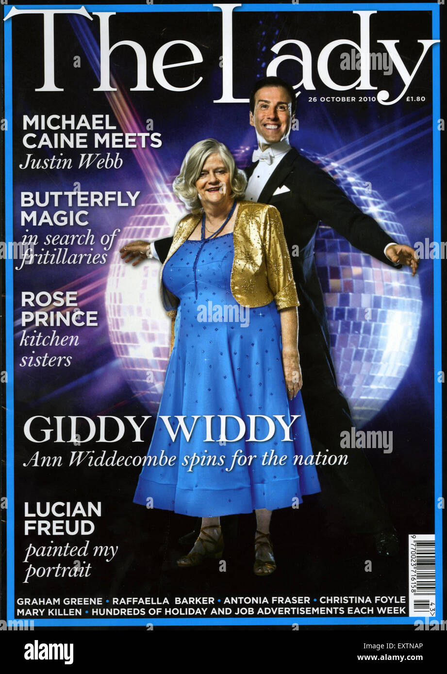 2010s UK La couverture de magazine Lady Banque D'Images