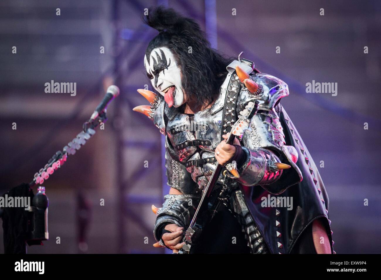 Vérone, Italie. 11e Juin 2015. Kiss en concert à Milan © Roberto Finizio/Alamy Live News Banque D'Images