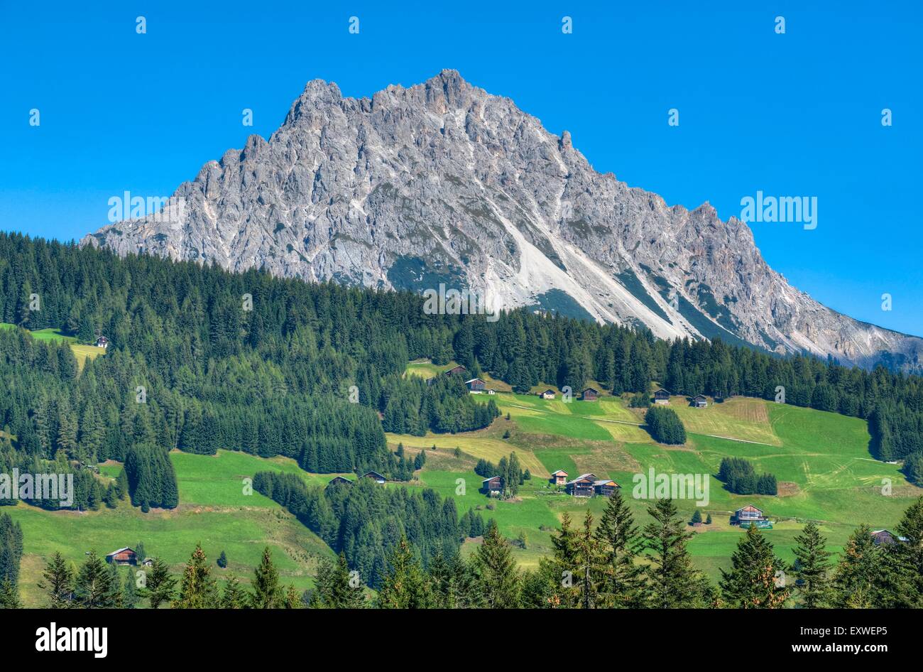 L'Porze dans les Alpes Carniques, Tyrol, Autriche Banque D'Images