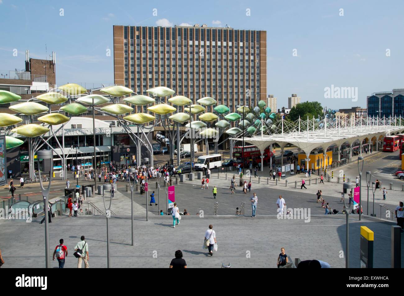 Centre-ville, Stratford, London, Angleterre, Grande-Bretagne, Europe Banque D'Images