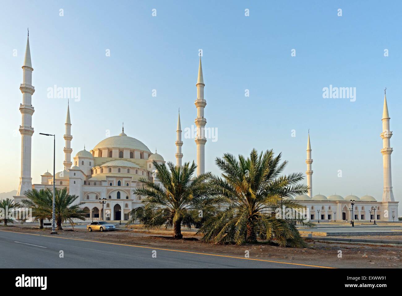 Nouvelle Mosquée, Fujairah, Émirats Arabes Unis Banque D'Images