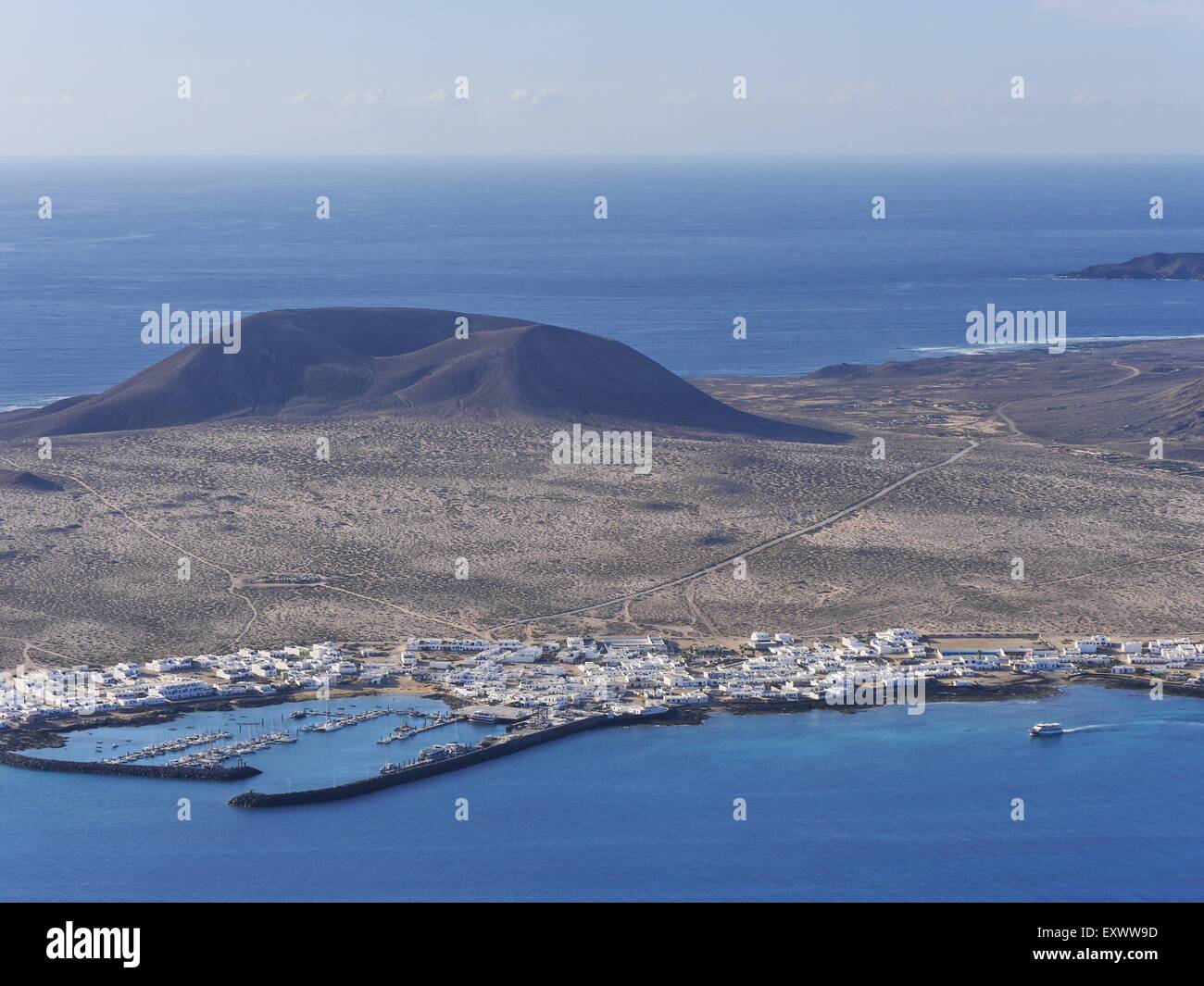 Caleta del Sebo, La Graciosa, Lanzarote, Canaries, Espagne, Europe Banque D'Images