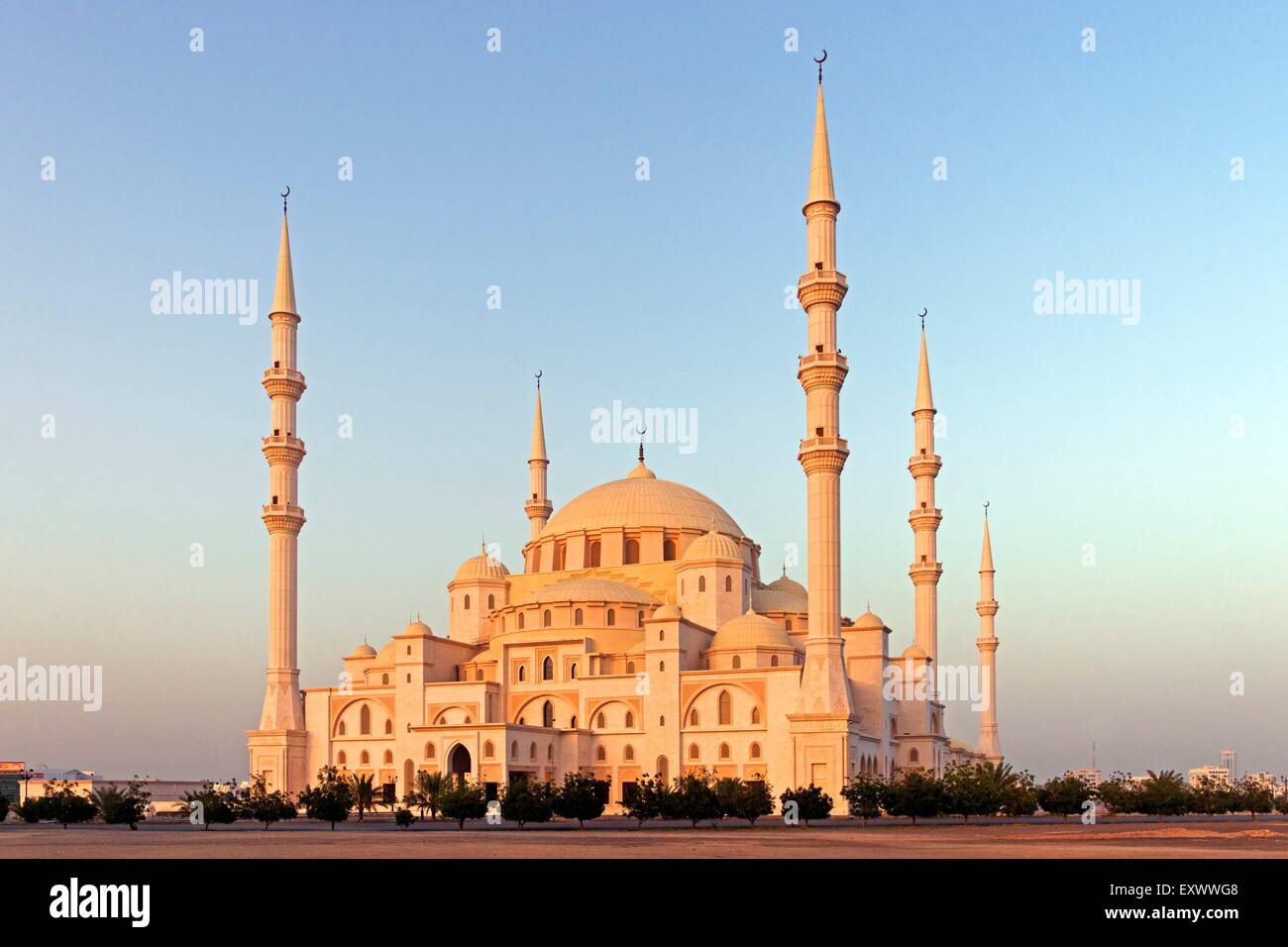Nouvelle Mosquée, Fujairah, Émirats Arabes Unis Banque D'Images