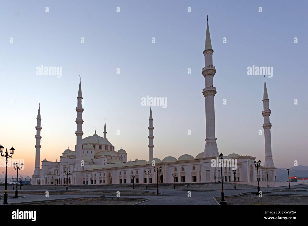 Nouvelle Mosquée, Fujairah, Émirats Arabes Unis Banque D'Images