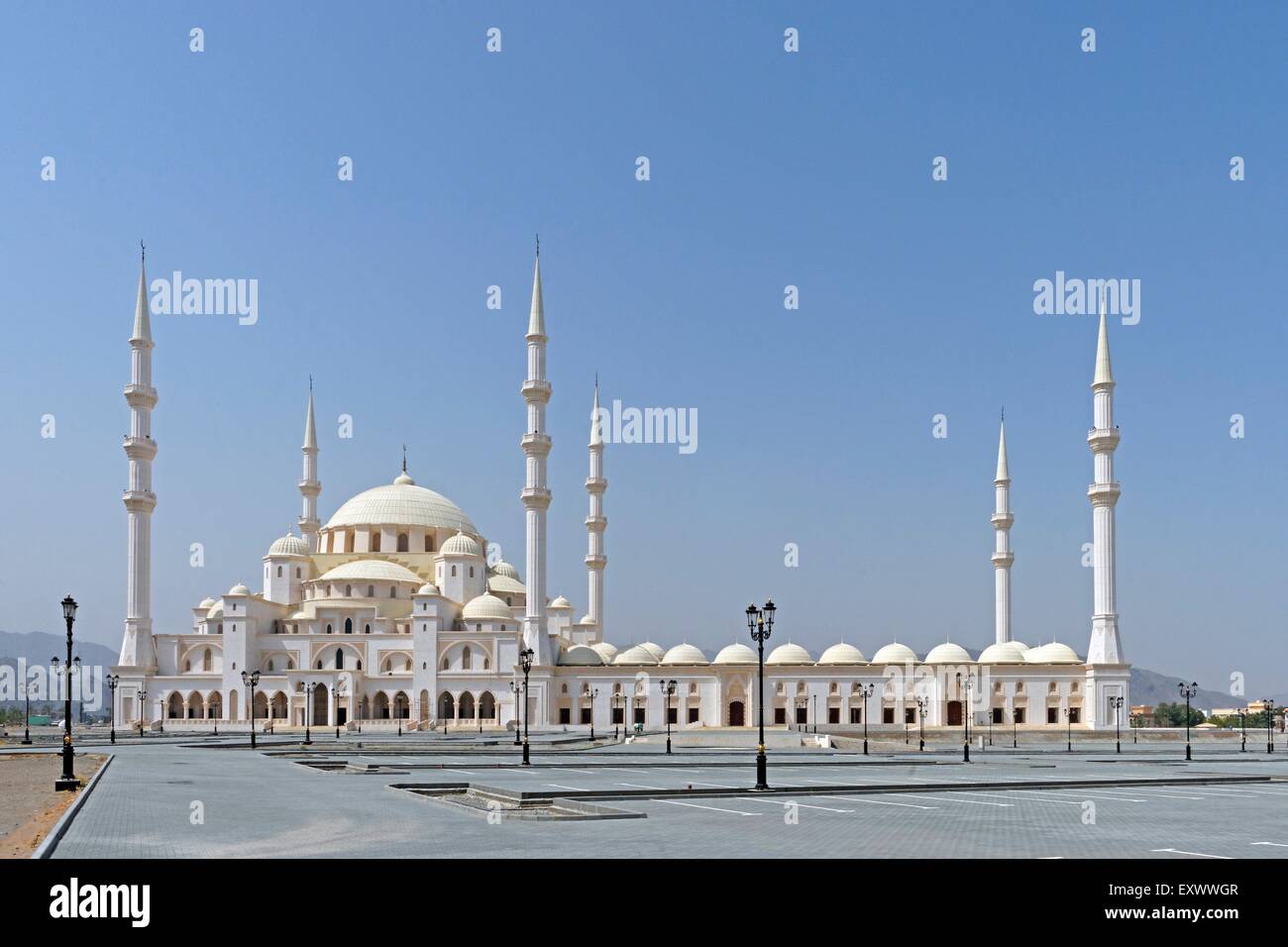 Nouvelle Mosquée, Fujairah, Émirats Arabes Unis Banque D'Images