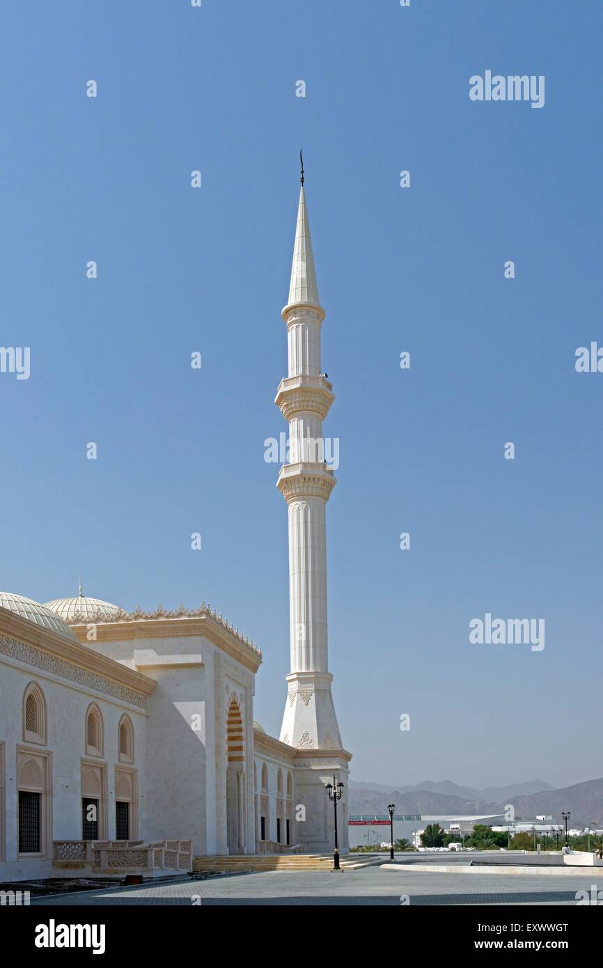 Nouvelle Mosquée, Fujairah, Émirats Arabes Unis Banque D'Images