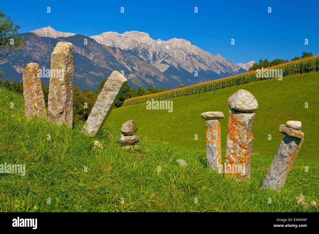 Repères, Grosser, Bettelwurf Karwendelgebirge, Tyrol, Autriche, Europe Banque D'Images