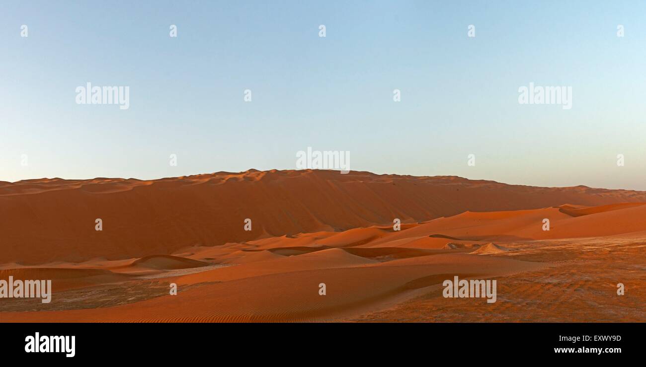 Désert de dunes, Abu Dhabi, Émirats Arabes Unis Banque D'Images