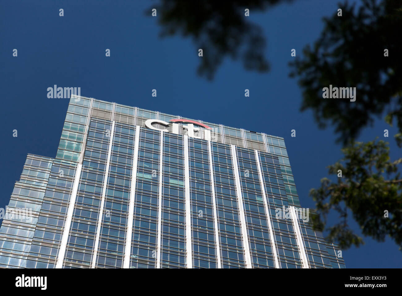 25 Canada Square - Citibank Citigroup / bureaux à Canary Wharf, London, UK Banque D'Images