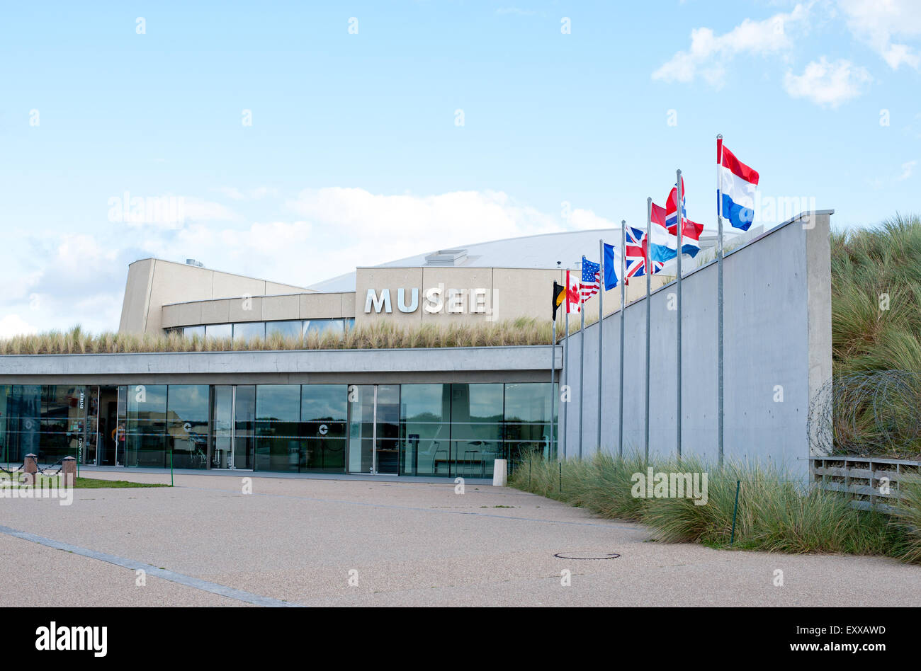 L'Utah Beach D-Day Museum, Normandie, France. Cette plage a été l'un des sites du débarquement au cours de la Seconde Guerre mondiale. Banque D'Images